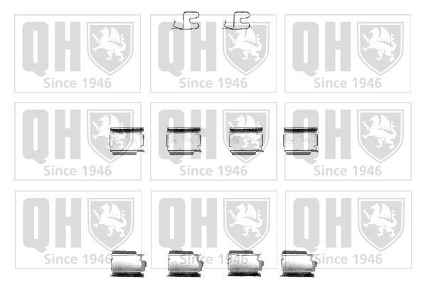 Juego de resortes de sujeción de pastillas de freno delanteras para Opel Corsa C F08